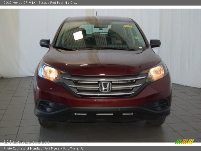 Basque Red Pearl II / Gray 2012 Honda CR-V LX