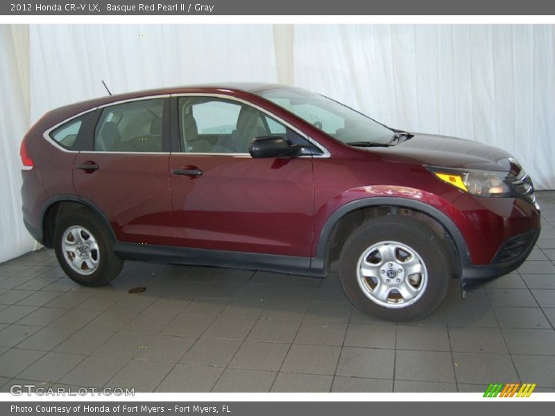 Basque Red Pearl II / Gray 2012 Honda CR-V LX