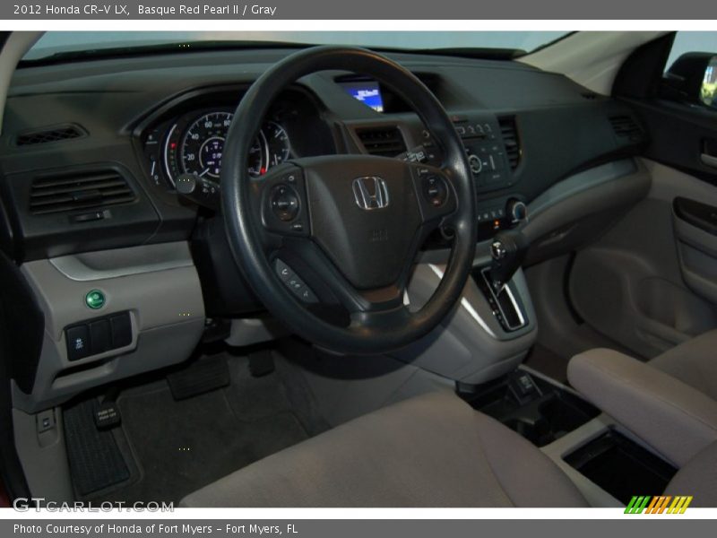 Basque Red Pearl II / Gray 2012 Honda CR-V LX