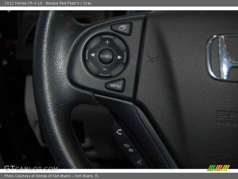 Basque Red Pearl II / Gray 2012 Honda CR-V LX