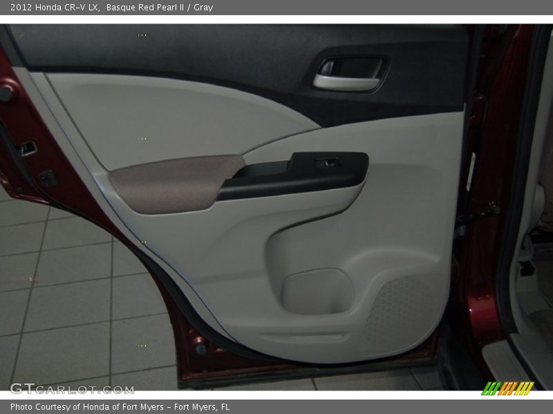Basque Red Pearl II / Gray 2012 Honda CR-V LX