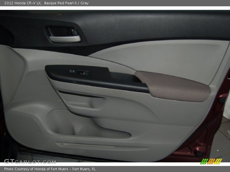 Basque Red Pearl II / Gray 2012 Honda CR-V LX