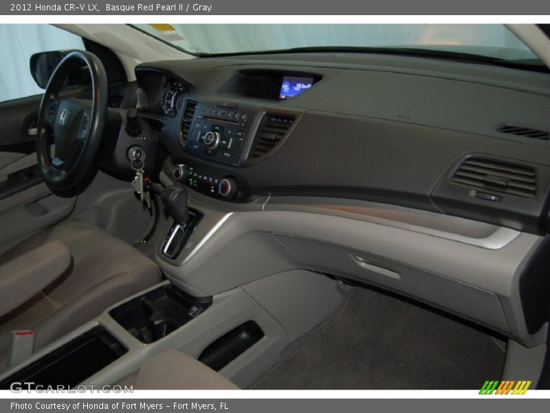 Basque Red Pearl II / Gray 2012 Honda CR-V LX