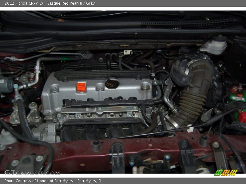 Basque Red Pearl II / Gray 2012 Honda CR-V LX