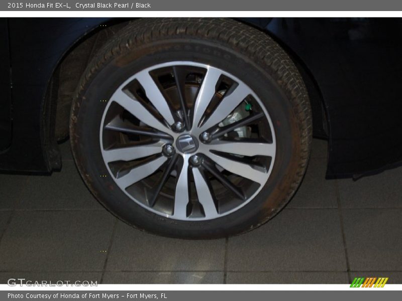 Crystal Black Pearl / Black 2015 Honda Fit EX-L