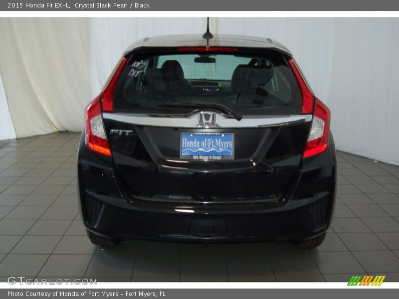 Crystal Black Pearl / Black 2015 Honda Fit EX-L