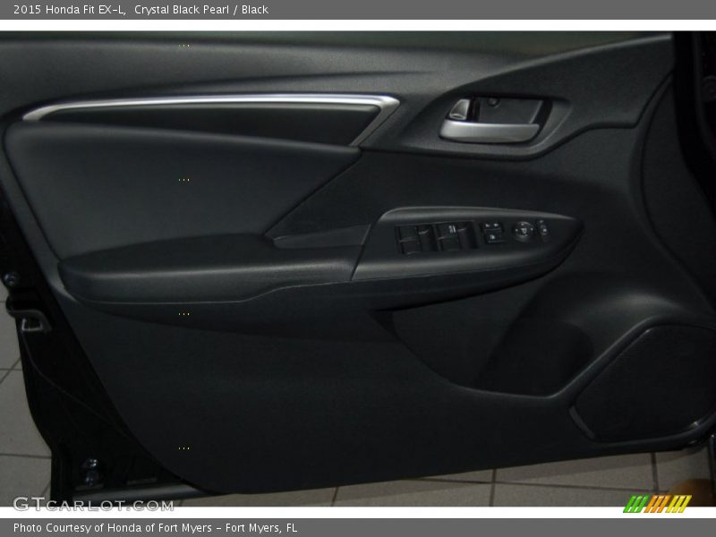 Crystal Black Pearl / Black 2015 Honda Fit EX-L