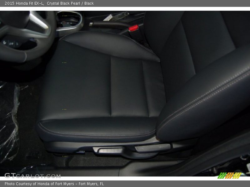 Crystal Black Pearl / Black 2015 Honda Fit EX-L