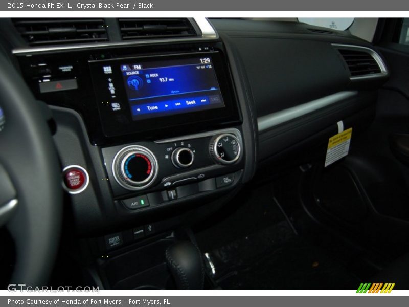 Crystal Black Pearl / Black 2015 Honda Fit EX-L