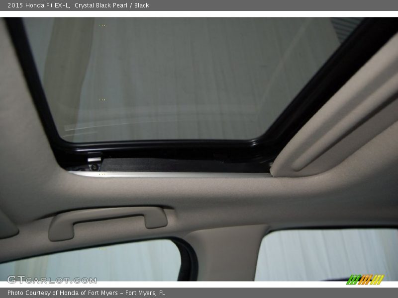 Crystal Black Pearl / Black 2015 Honda Fit EX-L