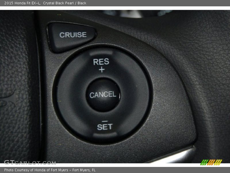 Crystal Black Pearl / Black 2015 Honda Fit EX-L