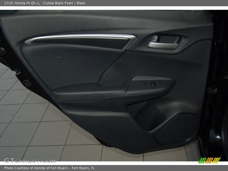 Crystal Black Pearl / Black 2015 Honda Fit EX-L
