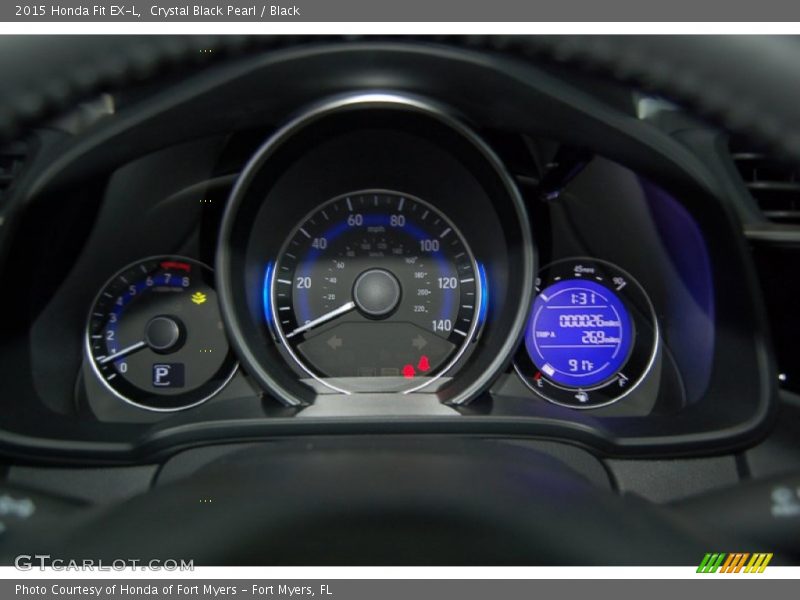 Crystal Black Pearl / Black 2015 Honda Fit EX-L