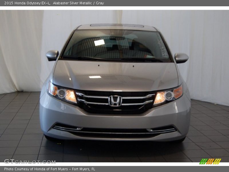 Alabaster Silver Metallic / Gray 2015 Honda Odyssey EX-L