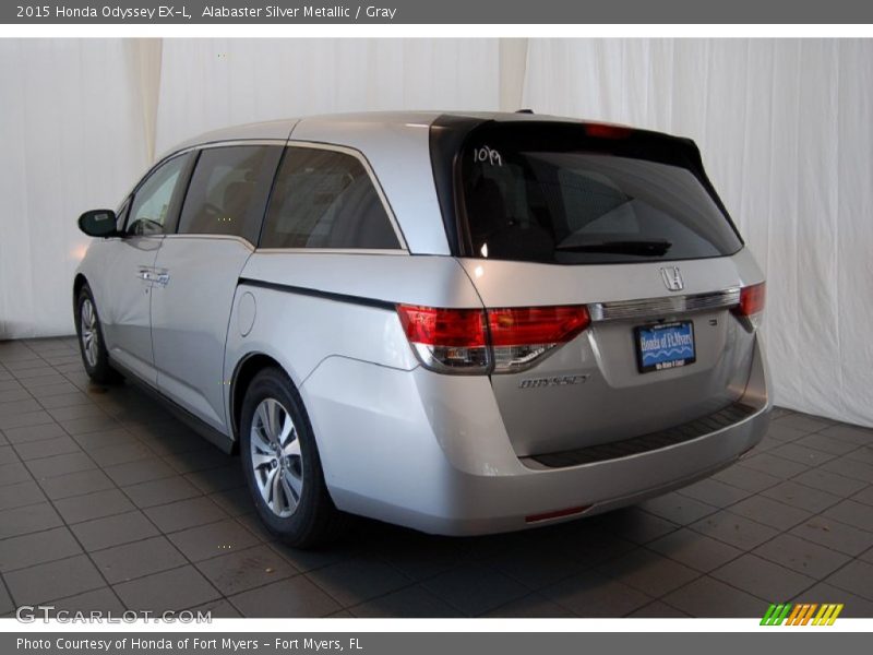 Alabaster Silver Metallic / Gray 2015 Honda Odyssey EX-L