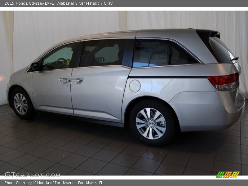 Alabaster Silver Metallic / Gray 2015 Honda Odyssey EX-L