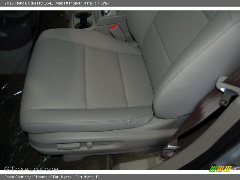Alabaster Silver Metallic / Gray 2015 Honda Odyssey EX-L