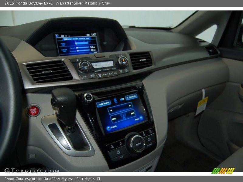 Alabaster Silver Metallic / Gray 2015 Honda Odyssey EX-L