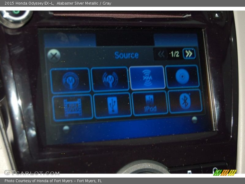 Alabaster Silver Metallic / Gray 2015 Honda Odyssey EX-L