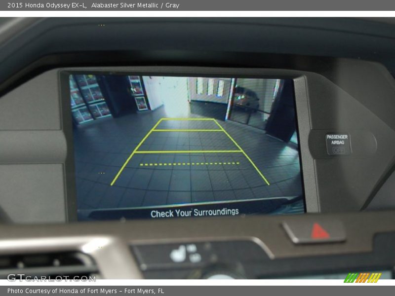 Alabaster Silver Metallic / Gray 2015 Honda Odyssey EX-L