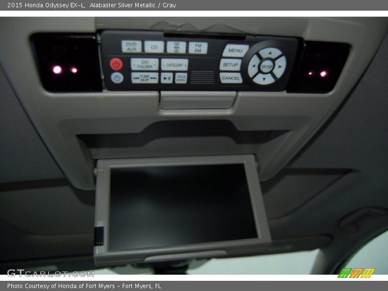 Alabaster Silver Metallic / Gray 2015 Honda Odyssey EX-L
