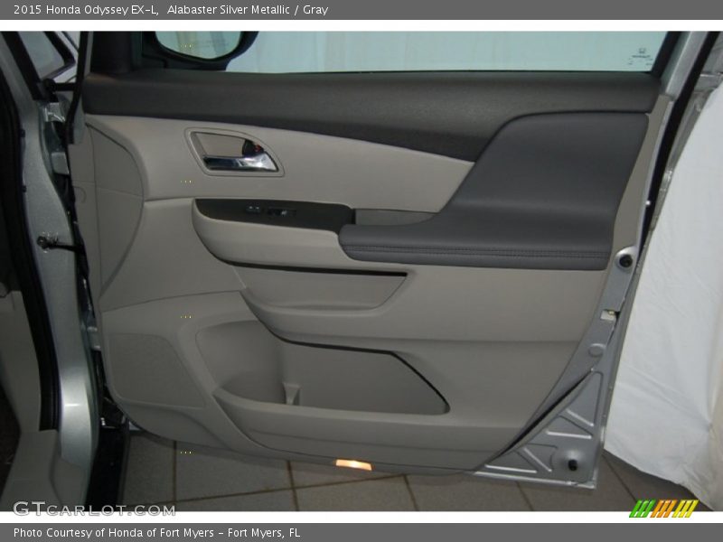 Alabaster Silver Metallic / Gray 2015 Honda Odyssey EX-L