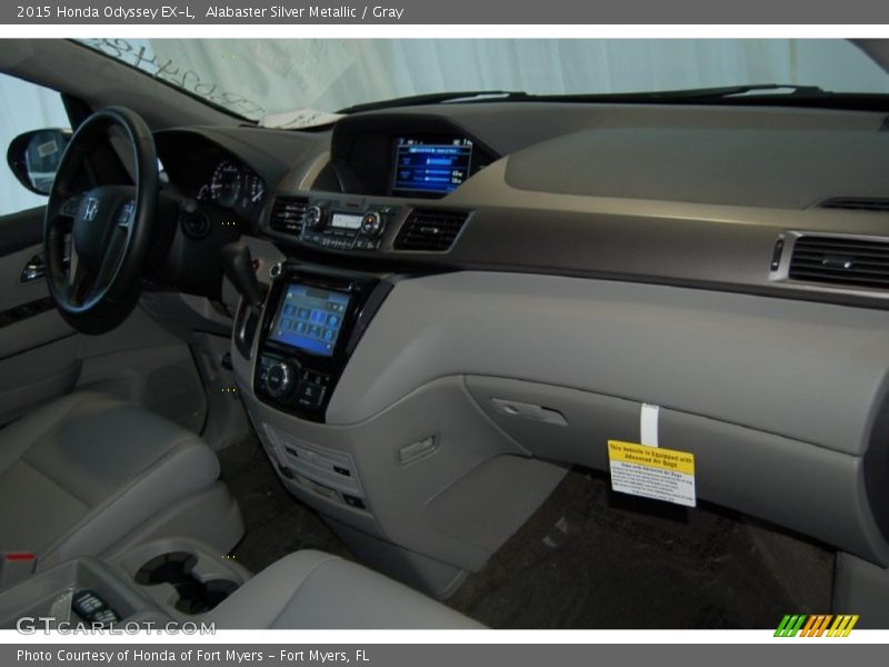 Alabaster Silver Metallic / Gray 2015 Honda Odyssey EX-L