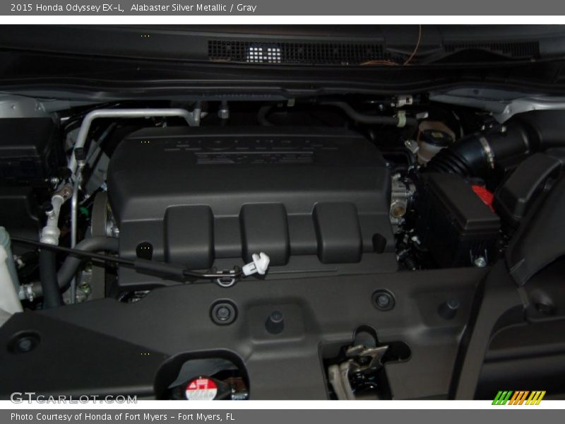 Alabaster Silver Metallic / Gray 2015 Honda Odyssey EX-L