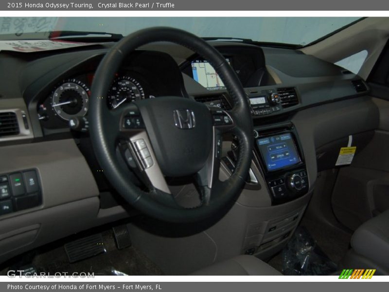 Crystal Black Pearl / Truffle 2015 Honda Odyssey Touring