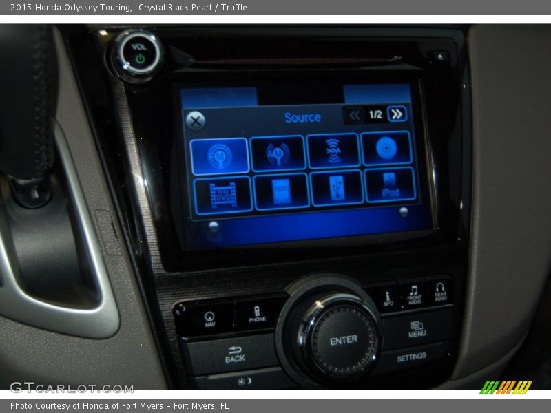 Crystal Black Pearl / Truffle 2015 Honda Odyssey Touring