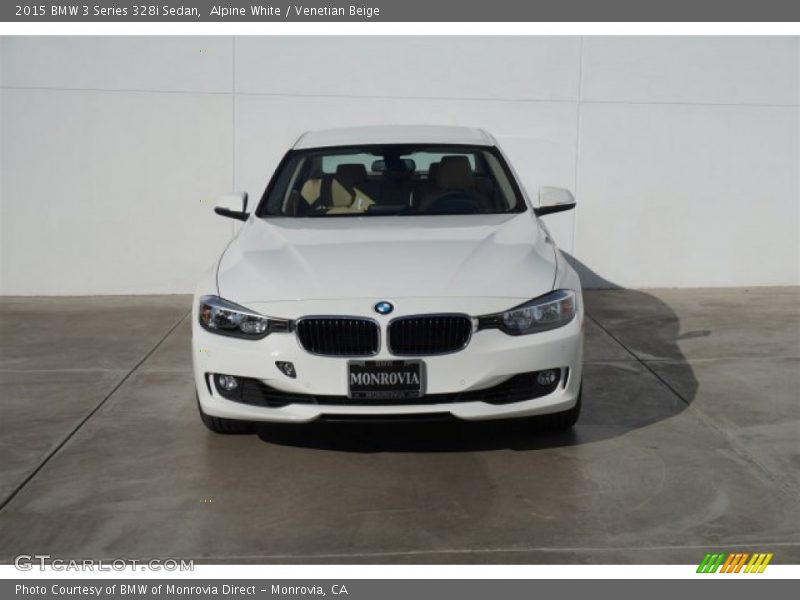 Alpine White / Venetian Beige 2015 BMW 3 Series 328i Sedan