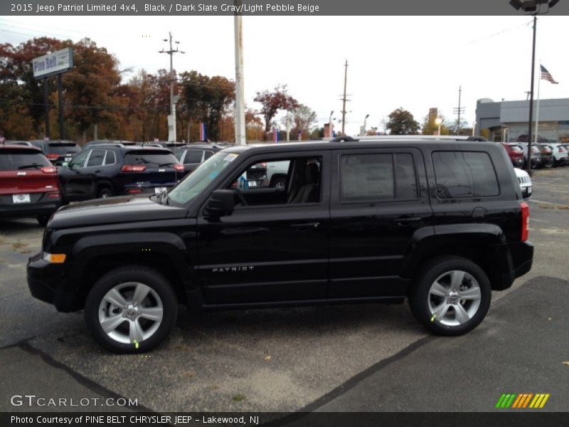 Black / Dark Slate Gray/Light Pebble Beige 2015 Jeep Patriot Limited 4x4