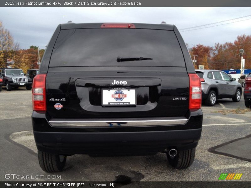 Black / Dark Slate Gray/Light Pebble Beige 2015 Jeep Patriot Limited 4x4