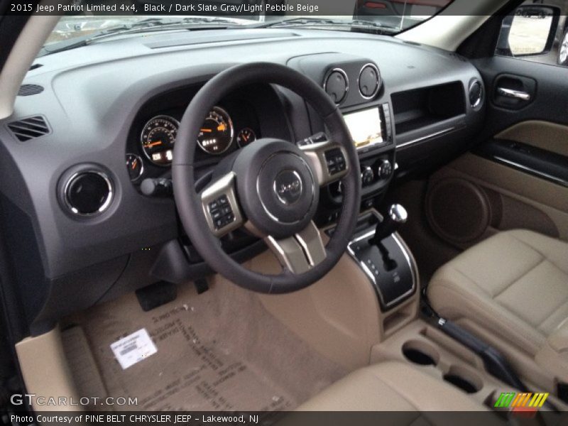 Black / Dark Slate Gray/Light Pebble Beige 2015 Jeep Patriot Limited 4x4