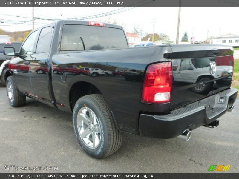 Black / Black/Diesel Gray 2015 Ram 1500 Express Quad Cab 4x4