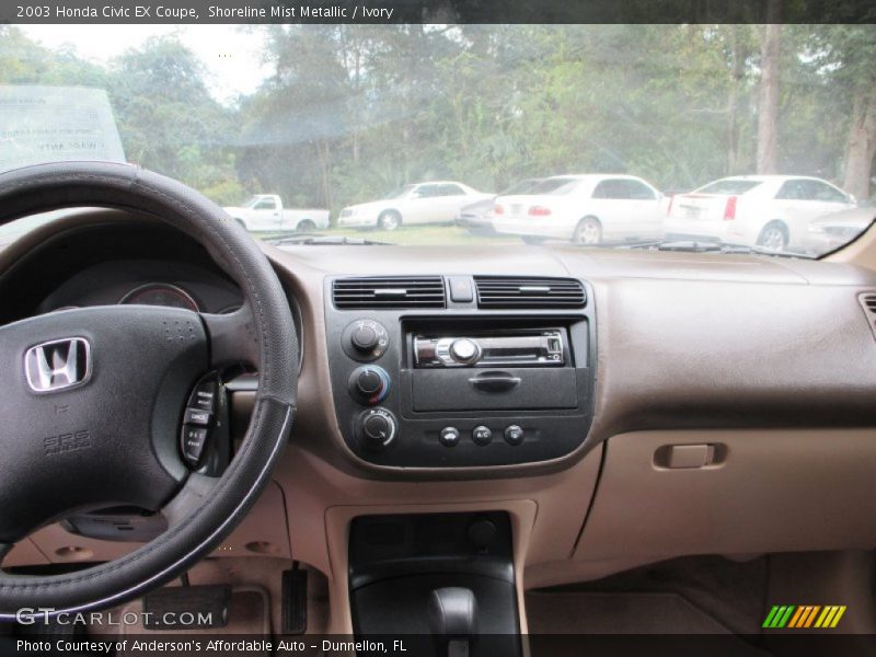 Shoreline Mist Metallic / Ivory 2003 Honda Civic EX Coupe