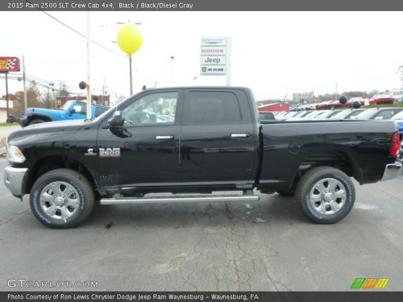 Black / Black/Diesel Gray 2015 Ram 2500 SLT Crew Cab 4x4