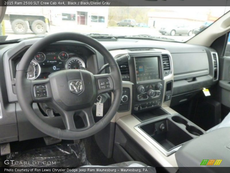 Black / Black/Diesel Gray 2015 Ram 2500 SLT Crew Cab 4x4