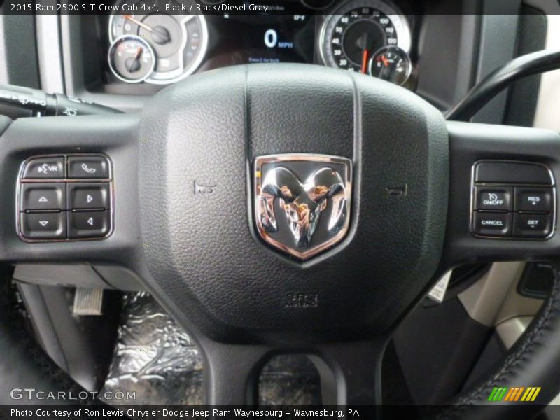 Black / Black/Diesel Gray 2015 Ram 2500 SLT Crew Cab 4x4