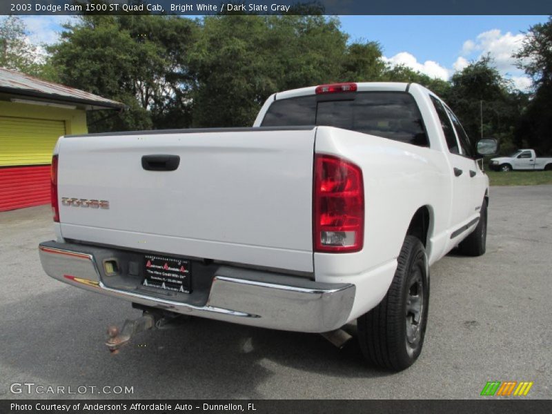 Bright White / Dark Slate Gray 2003 Dodge Ram 1500 ST Quad Cab