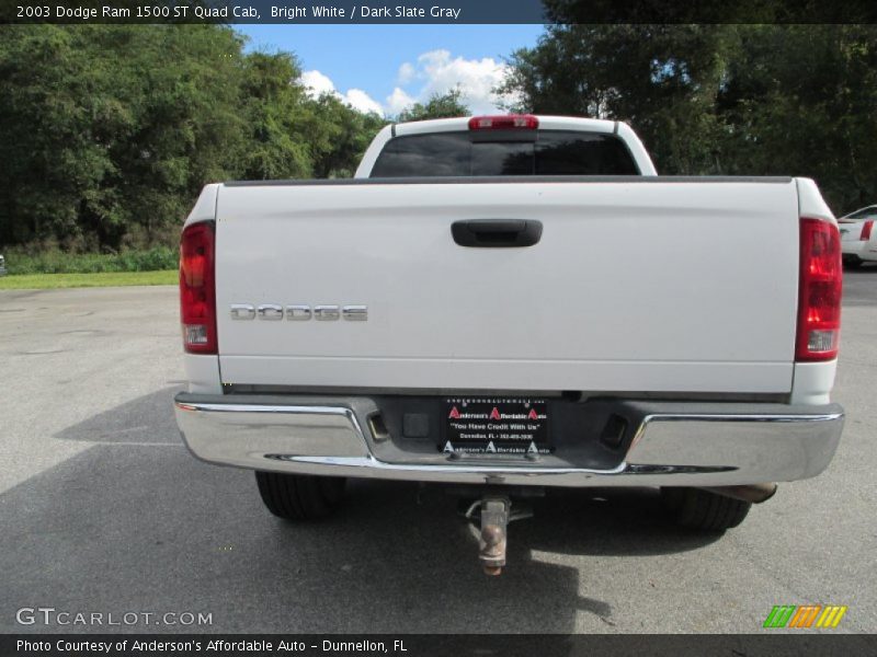 Bright White / Dark Slate Gray 2003 Dodge Ram 1500 ST Quad Cab