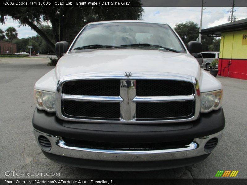 Bright White / Dark Slate Gray 2003 Dodge Ram 1500 ST Quad Cab