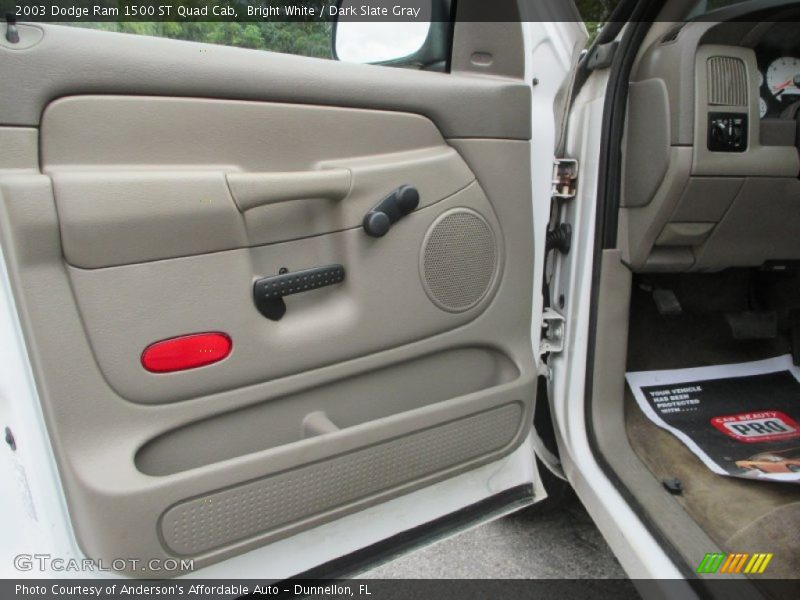 Bright White / Dark Slate Gray 2003 Dodge Ram 1500 ST Quad Cab