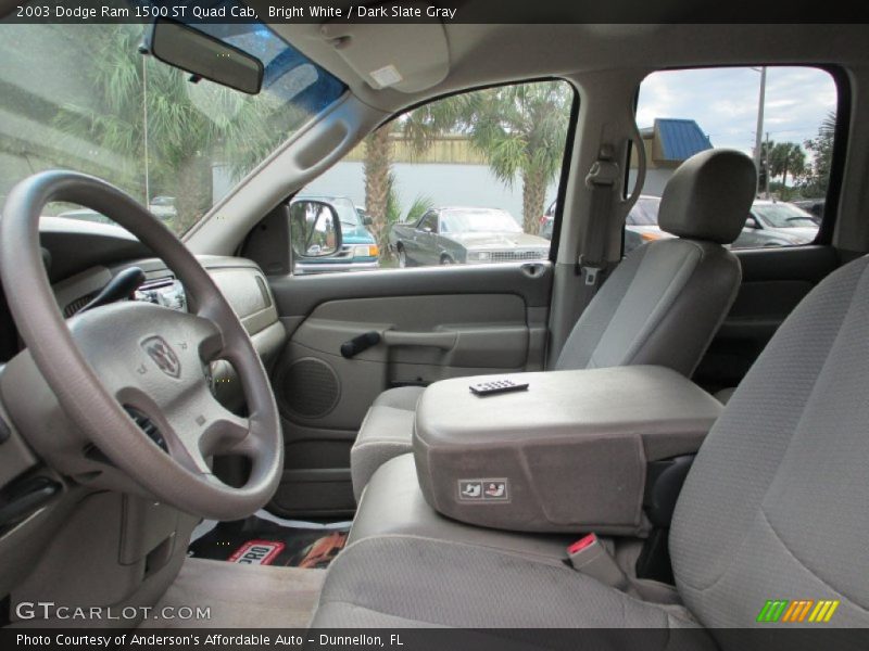 Bright White / Dark Slate Gray 2003 Dodge Ram 1500 ST Quad Cab