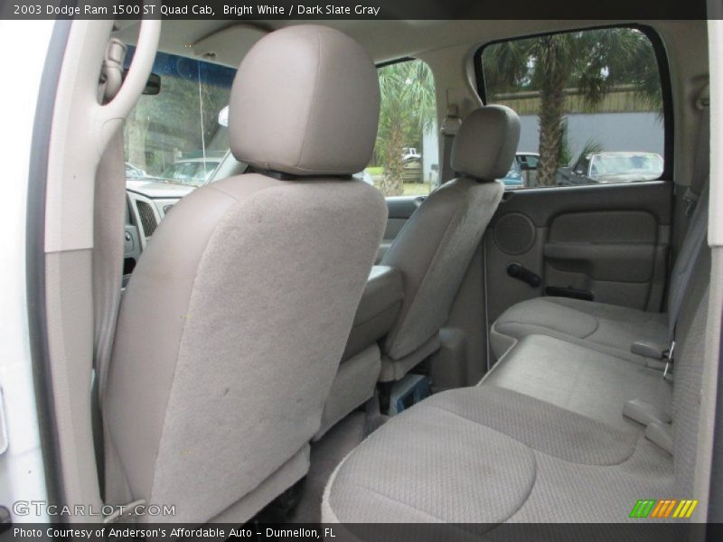 Bright White / Dark Slate Gray 2003 Dodge Ram 1500 ST Quad Cab