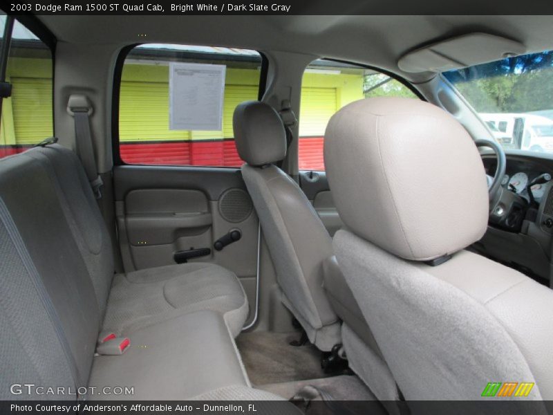 Bright White / Dark Slate Gray 2003 Dodge Ram 1500 ST Quad Cab