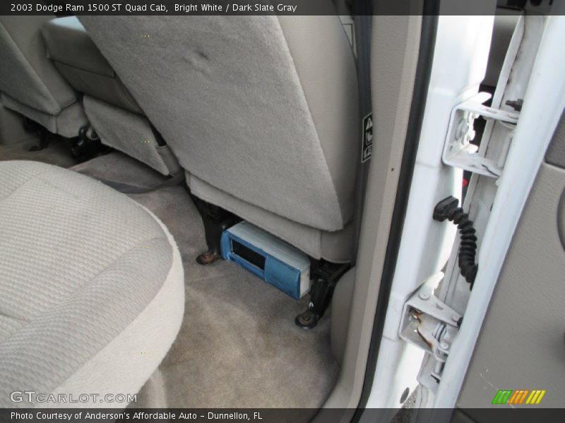 Bright White / Dark Slate Gray 2003 Dodge Ram 1500 ST Quad Cab
