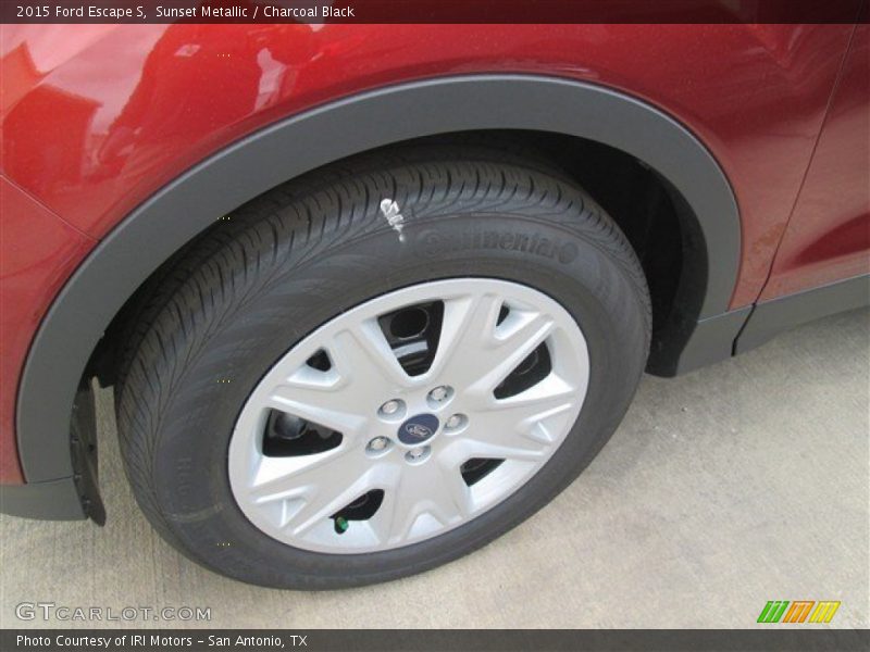 Sunset Metallic / Charcoal Black 2015 Ford Escape S