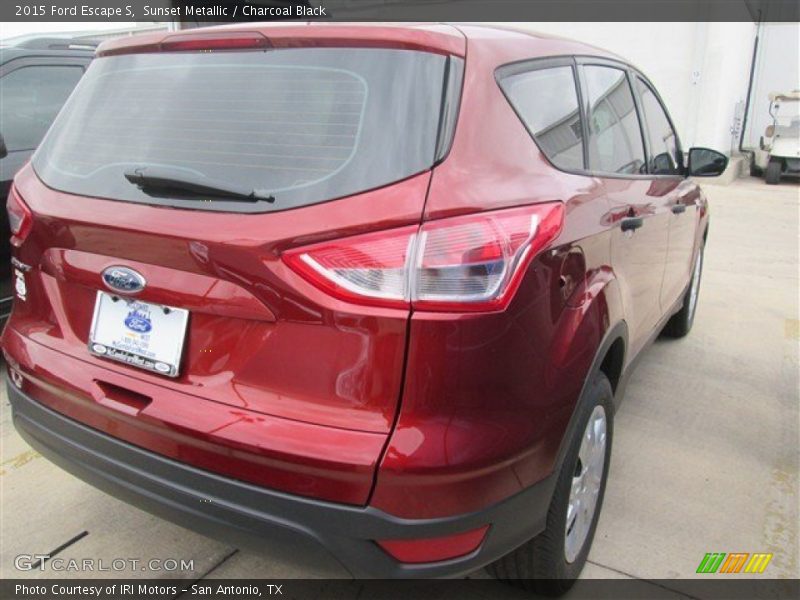 Sunset Metallic / Charcoal Black 2015 Ford Escape S