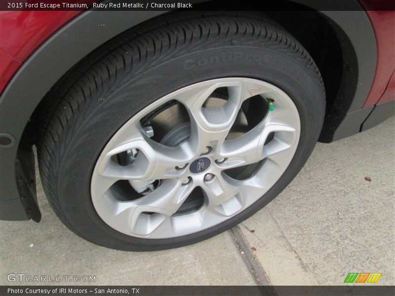 Ruby Red Metallic / Charcoal Black 2015 Ford Escape Titanium